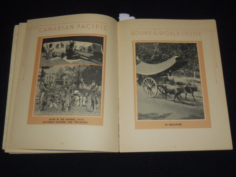 1930-1931 8TH ANNUAL CANADIAN PACIFIC ROUND THE WORLD CRUISE - J 9554