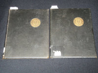 1911 THE TATLER PRINCETON HIGH SCHOOL YEARBOOK LOT OF 2 - ILLINOIS - YB 2943
