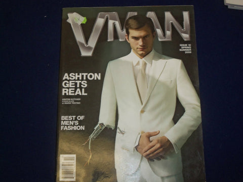 2008 SPRING/SUMMER VMAN MAGAZINE - ASHTON KUTCHER COVER - ISSUE 10 - B 6733