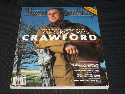 2002 NOVEMBER TEXAS MONTHLY MAGAZINE - GEORGE W. BUSH FRONT COVER - E 7529