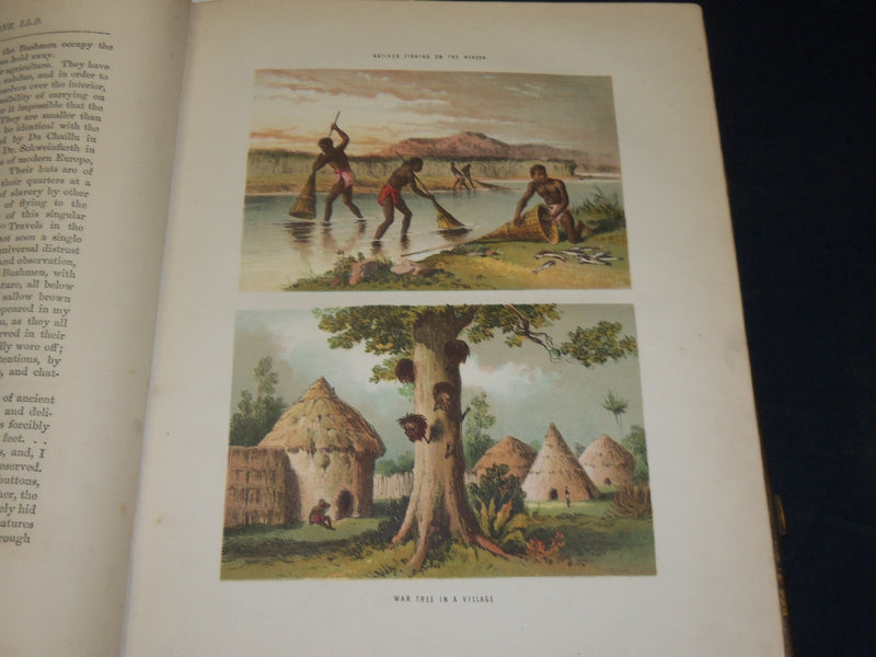 1870'S THE LIFE & EXPLORATIONS OF DR. LIVINGSTONE VOLUME - COLOR ILLUS. - Z 177