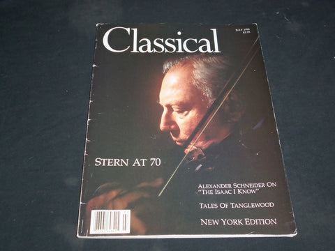 1990 JULY CLASSICAL MAGAZINE - ISAAC STERN - SP 6272