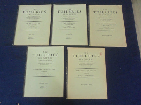 1929-1930 THE TUILERIES BROCHURES - LOT OF 5 - J 6465