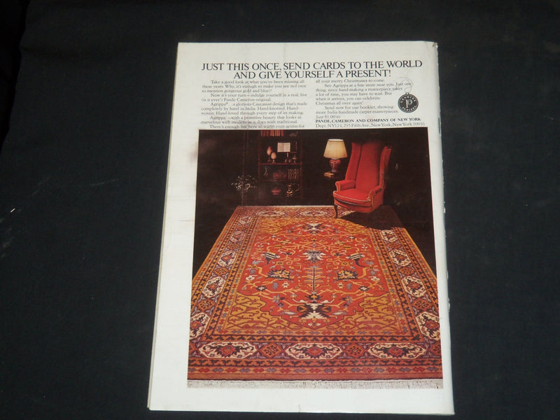1974 DECEMBER 2 THE NEW YORKER MAGAZINE - ILLUSTRATED COVER - NY 1208