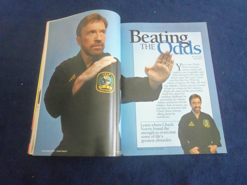 2004 NOVEMBER INSIDE KUNG FU MAGAZINE - CHUCK NORRIS COVER - F 375P
