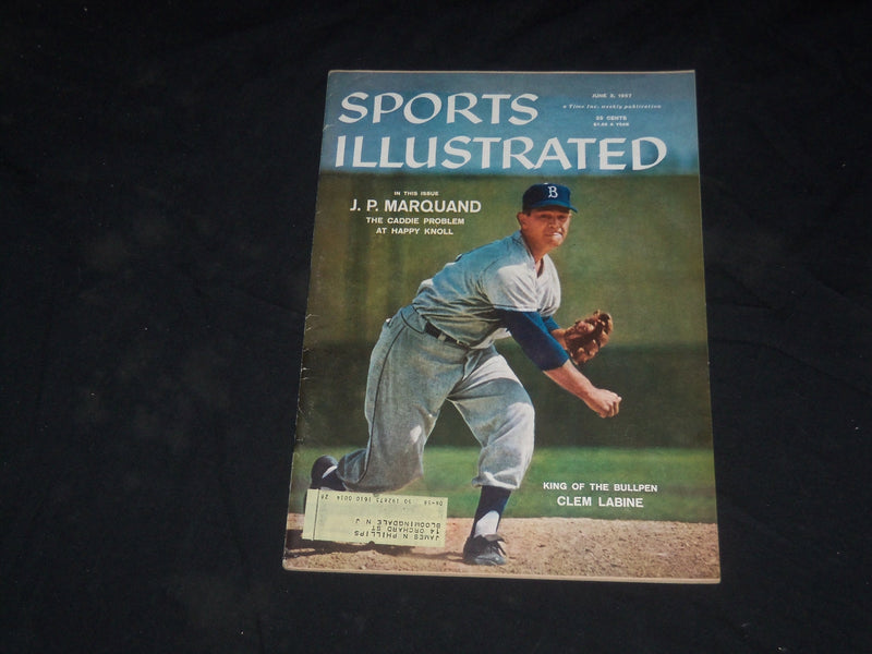 1957 JUNE 3 SPORTS ILLUSTRATED MAGAZINE - CLEM LABINE - SP 8836
