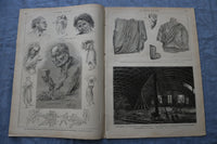 1875 DEC 11 LE MONDE ILLUSTRE MAGAZINE - EXPOSTION DES CEUVRES- FRENCH - NP 8456