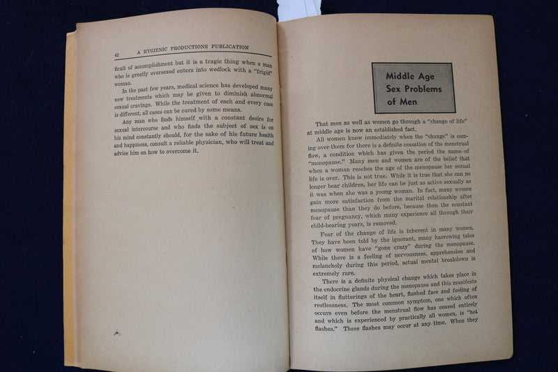 1948 FATHER AND SON MANUAL OF HYGIENE SOFTCOVER BOOK - K 1326