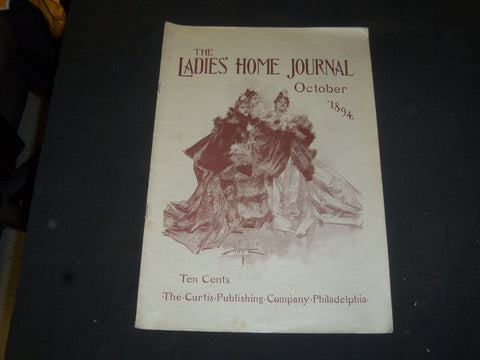 1894 OCTOBER LADIES' HOME JOURNAL MAGAZINE- GREAT ILLUSTRATIONS & ADS- SP 8013