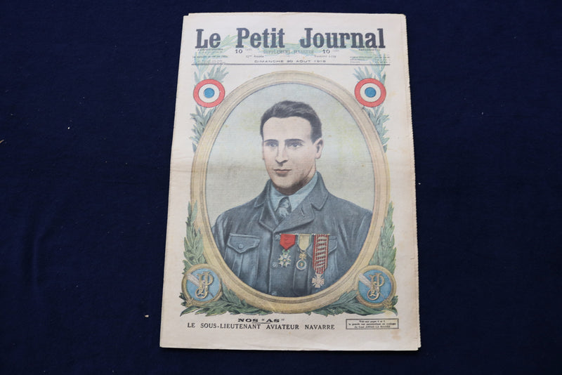 1916 AUG 20 LE PETIT JOURNAL SUPPLEMENT ILLUSTRE MAGAZINE - NAVARRE - NP 8778