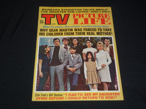 1968 JANUARY TV PICTURE LIFE MAGAZINE - DEAN MARTIN COVER - E 16216