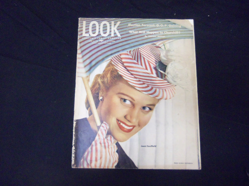 1946 APRIL 16 LOOK MAGAZINE - JOAN CAULFIELD - GREAT PHOTOS & ADS - ST 2033
