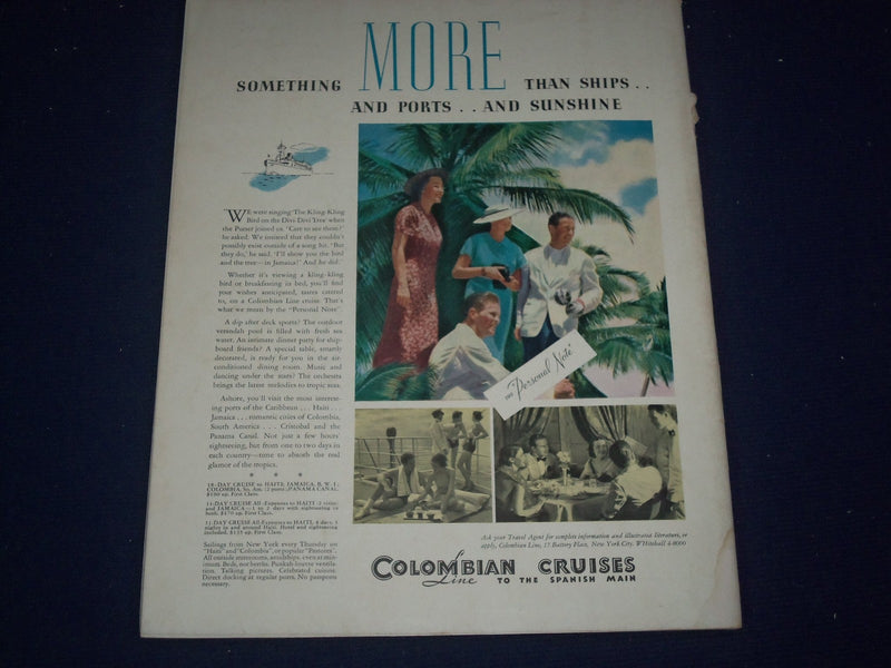1936 JANUARY TRAVEL MAGAZINE - THE BULL FIGHT COVER - GREAT PHOTOS - J 1374