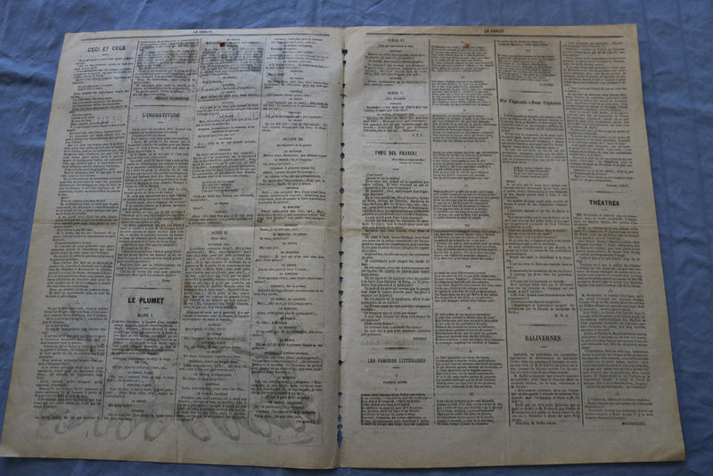 1873 AUGUST 3 LE GRELOT NEWSPAPER - LE SOLEIL LEVANT - FRENCH - NP 8630