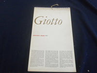 1962 GIOTTO - OLIVETTI UNDERWOOD CALENDAR - GREAT PAINTINGS - ST 2648O