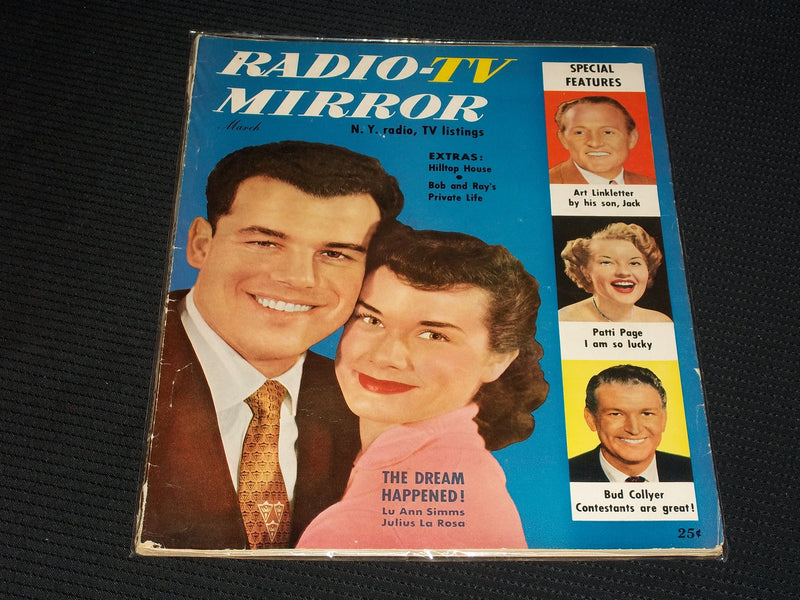 1953 MARCH RADIO & TV MIRROR MAGAZINE - LU ANN SIMMS FRONT COVER - E 1484