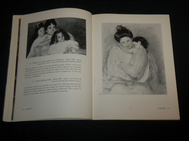 1954 SARGENT WHISTLER AND MARY CASSATT SOFTCOVER BOOK BY SWEET - KD 6762