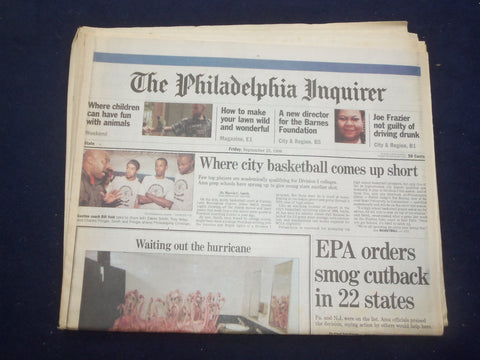 1998 SEP 25 PHILADELPHIA INQUIRER -EPA ORDERS SMOG CUTBACK IN 22 STATES- NP 7173