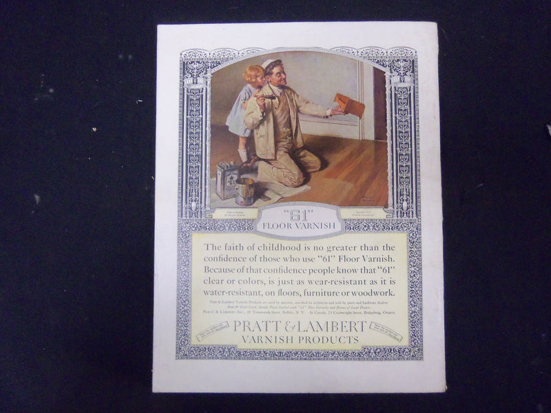 1924 MAY HOUSE BEAUTIFUL MAGAZINE - AD W/NORMAN ROCKWELL PAINTING - ST 3600
