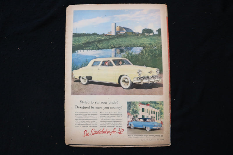 1952 JUNE 7 STAR WEEKLY MAGAZINE - ADELE JERGENS COVER - E 26120