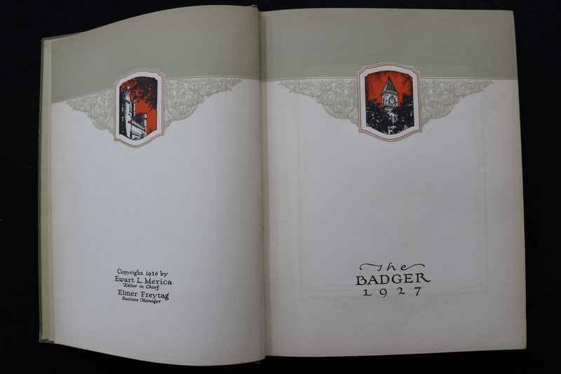 1927 THE BADGER UNIVERSITY OF WISCONSIN YEARBOOK - MADISON, WISCONSIN - YB 3506