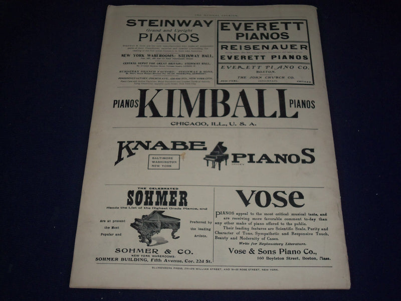 1905 SEPTEMBER 13 MUSICAL COURIER MAGAZINE - BIRDICE BLYE COVER - ADS - J 1261