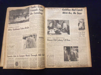1958 JULY 16 BOSTON DAILY RECORD NEWSPAPER - U.S. ALERT AROUND WORLD - NP 6357