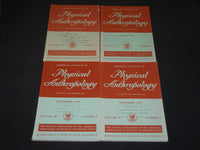 1978 AMERICAN JOURNAL OF PHYSICAL ANTHROPOLGY MAGAZINE LOT OF 4 - WR 106B