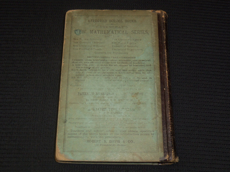 1880 GREENLEAF'S NEW PRACTICAL ARITHMETIC BOOK BY BENJAMIN GREENLEAF - K 2593