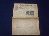 1942 NOV 5 NEW YORK TIMES - ROMMEL IN FULL RETREAT, TANKS, GUNS SMASHED- NP 6511