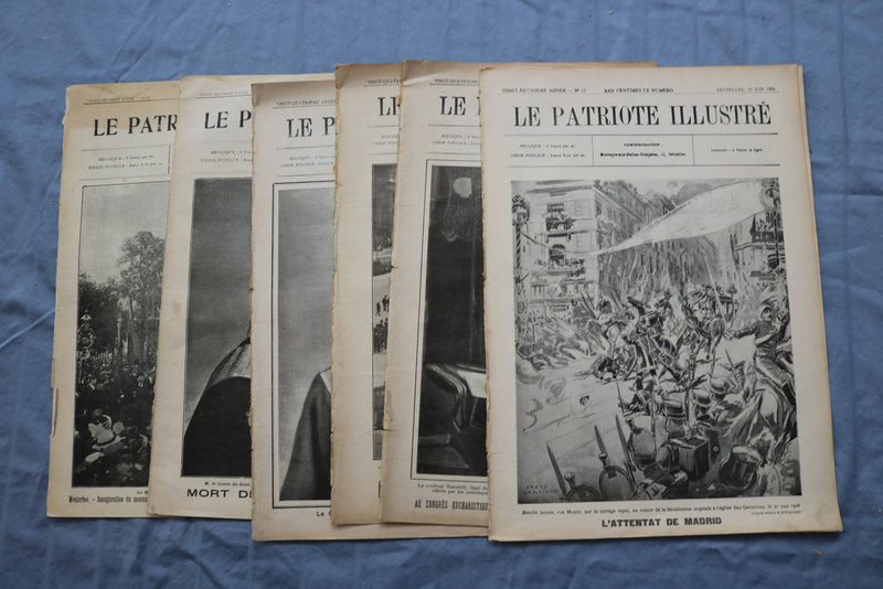 1888-1913 LE PATRIOTE ILLUSTRE MAGAZINE - FRENCH - LOT OF 40 - O 3848