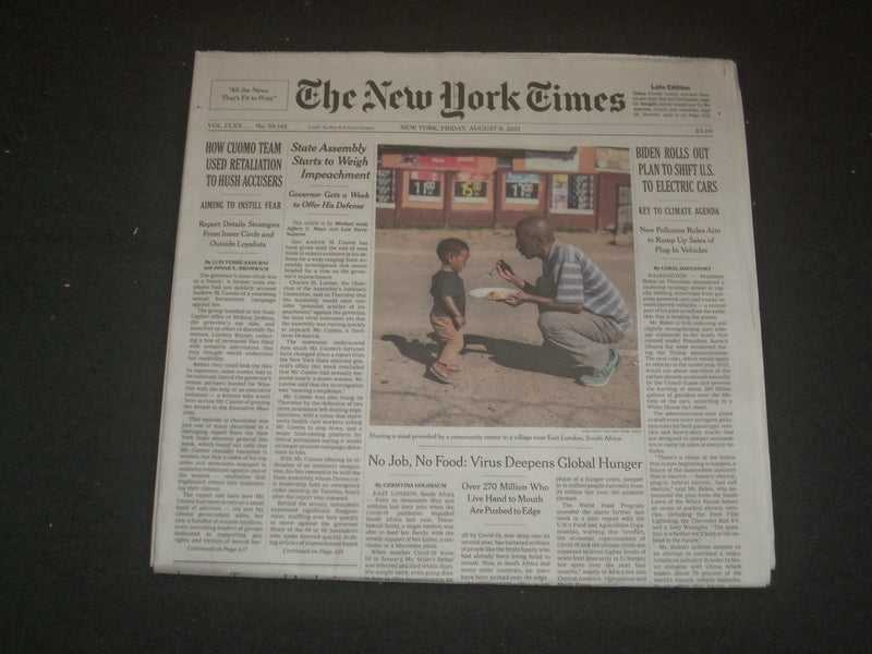 2021 AUGUST 6 NEW YORK TIMES - HOW CUOMO TEAM USED RETALIATION TO HUSH ACCUSERS