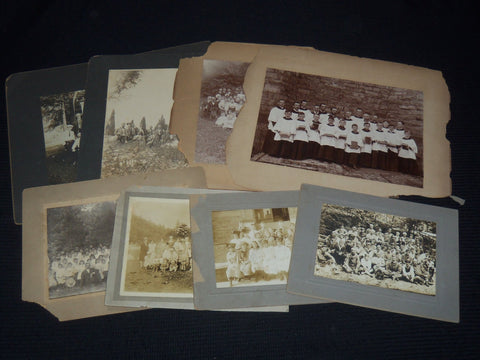 1800'S-1900'S GROUP PHOTOS MOUNTED LOT OF 8 - #177