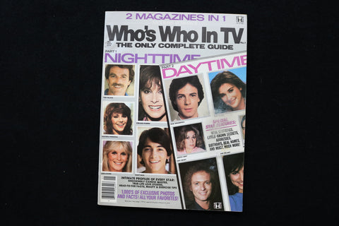 1982 WHO'S WHO IN TV MAGAZINE - TOM SELLECK-SCOTT BAIO COVER - E 24360