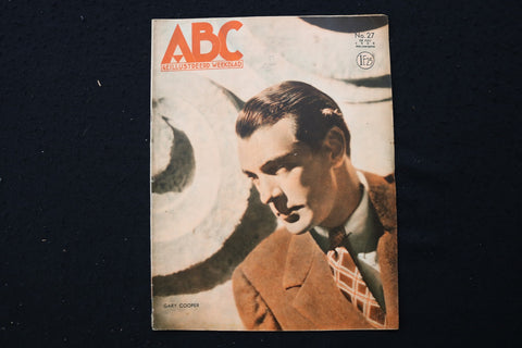1935 JULY 28 ABC MAGAZINE - GARY COOPER COVER - E 25094