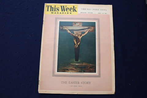 1954 APRIL 18 THIS WEEK MAGAZINE - MARLENE DIETRICH ARTICLE AND PHOTO - E 22972