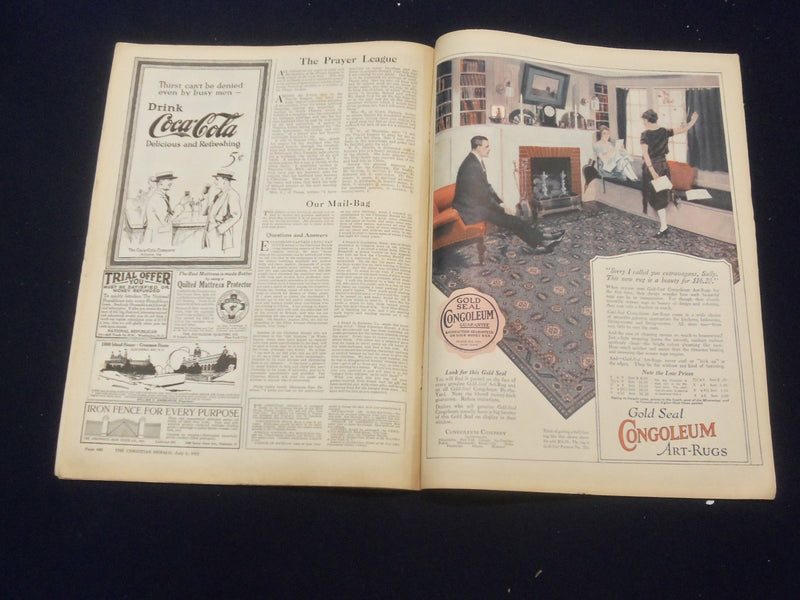 1922 JULY 1 CHRISTIAN HERALD MAGAZINE - LITTLE DUTCH CHURCH BY THE DYKE- ST 6600