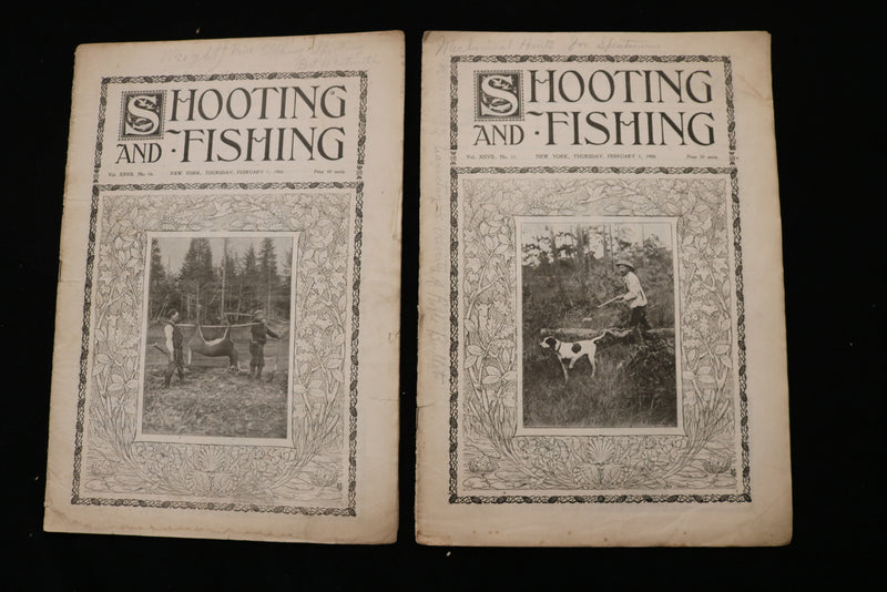 1900 SHOOTING AND FISHING MAGAZINE - LOT OF 21 - O 3697