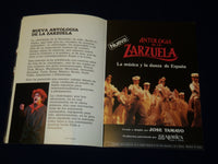 1988 ANTOLOGIA DE LA ZARZUELA BY JOSE TAMAYO PROGRAM - NICE PHOTOS - J 5117