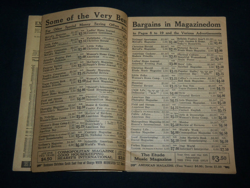 1924 J. M. HANSON BENNETT NEWSPAPER WHOLESALE PRICE CATALOGUE - J 6762