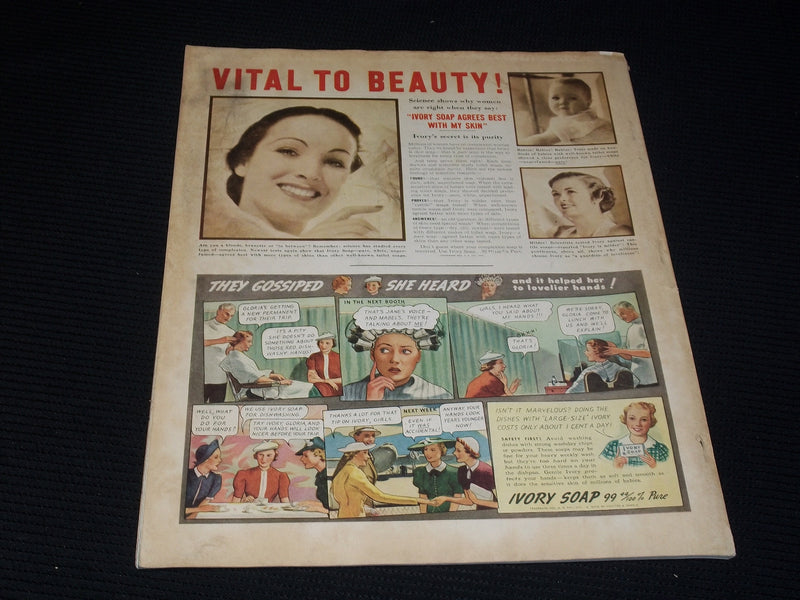 1937 AUGUST MCCALL'S MAGAZINE - NEYSA MCMEIN BEAUTIFUL FRONT COVER - E 1060