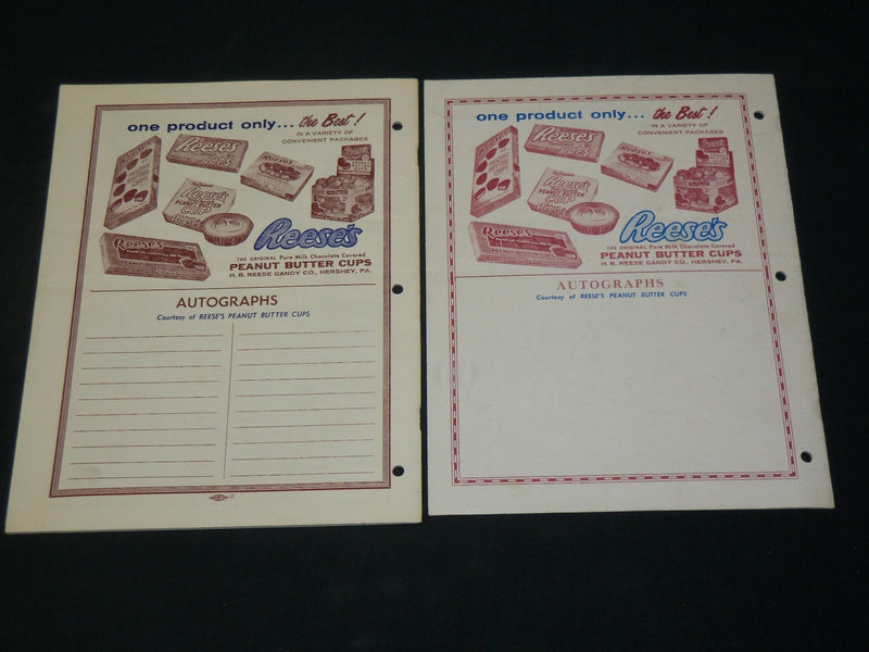 1962-1964 HERSHEY BEARS HOCKEY PROGRAM - LOT OF 2 - NHL PLAYERS - J 5950