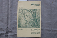 1932 FEBRUARY WINGS MAGAZINE - H. L. MENCKEN - K 3453