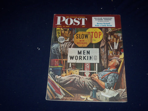 1947 APR 12 THE SATURDAY EVENING POST MAGAZINE - NORMAN ROCKWELL INSIDE- SP 5770