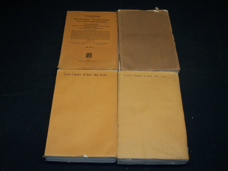 1895-1910 CENTRALBLATT FUR BAKTERIOLOGIE GERMAN VOLUMES LOT OF 19 - KD 21D