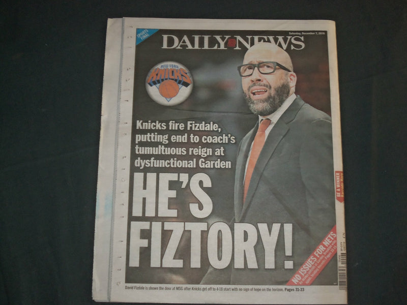 2019 DEC 7 NY DAILY NEWS NEWSPAPER - HARVEY WEINSTEIN DISABLES ANKLE MONITOR