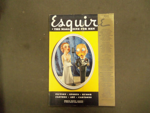 1938 MAY ESQUIRE MAGAZINE - NICE ILLUSTRATIONS, COVER AND ADS - ST 3105