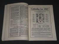 1927 EVERY DAY ALMANAC AND HOME HELPS - BRATTLEBORO, VERMONT - J 2804