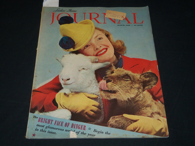 1939 MARCH LADIES HOME JOURNAL MAGAZINE - BEAUTIFUL FRONT COVER - F 331