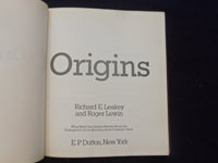 1977 ORIGINS HARDCOVER BOOK BY RICHARED E. LEAKEY AND ROGER LEWIN - KD 8338